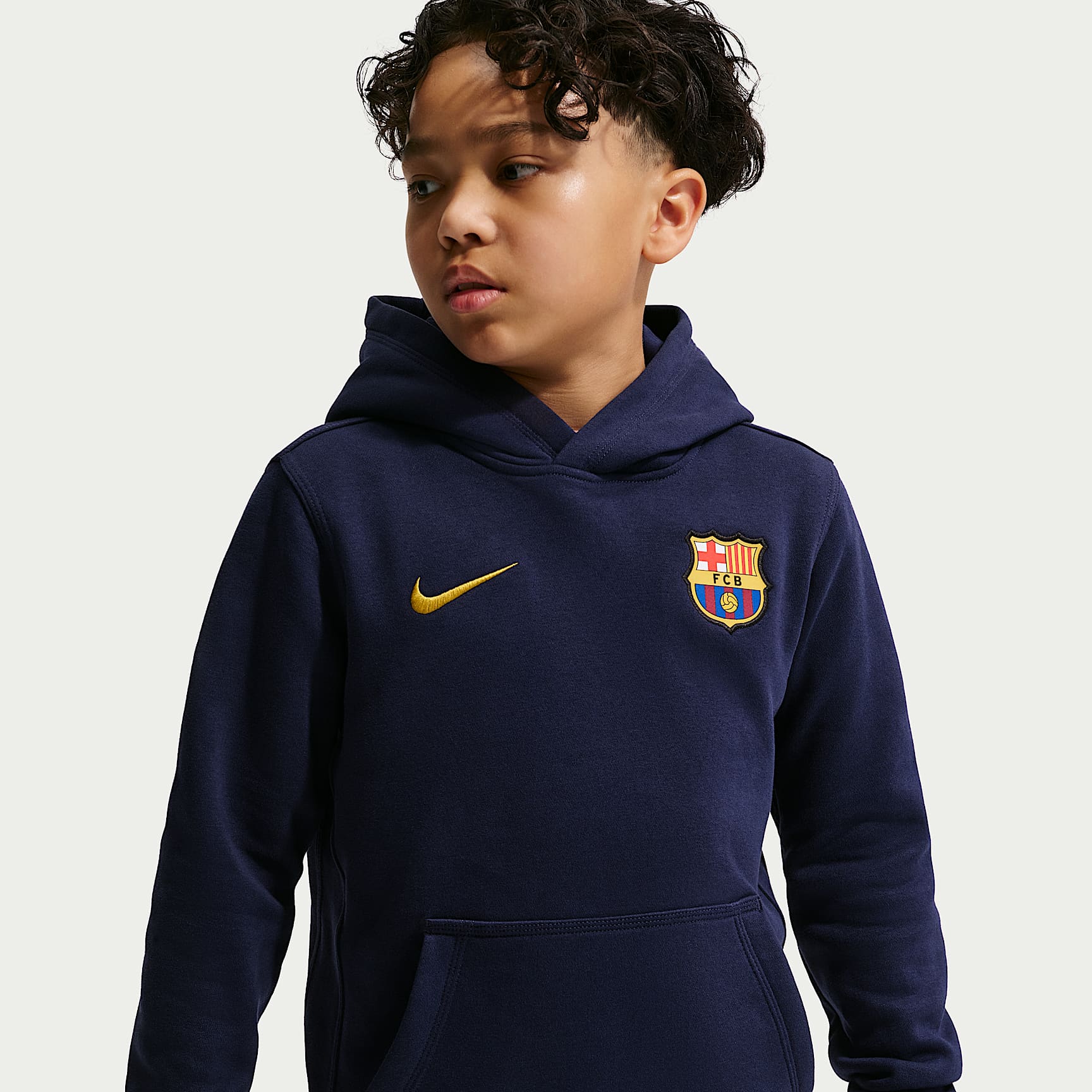 F.C. Barcelona Club Older Kids' (Boys') Nike Football Pullover